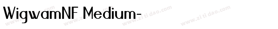 WigwamNF Medium字体转换